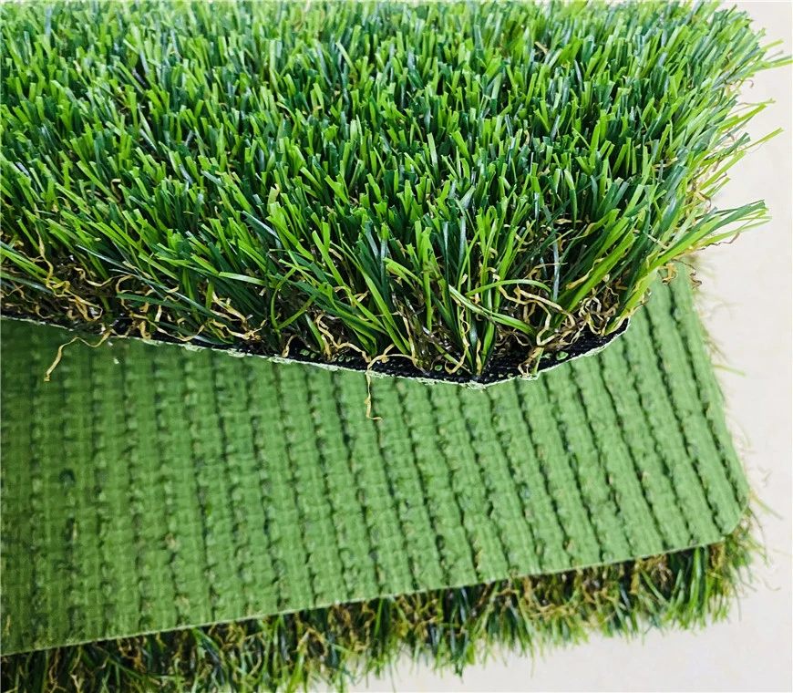 4-Tones 35mm 30mm Outdoor Garden Decoration Artificial Grass Lawn Synthetic Grass Carpet Turf Roof Grass for Residential and Commercial Landscaping Leisure