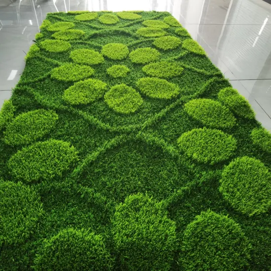 Износостойкая искусственная трава для ландшафтного дизайна и отдыха с рисунком коврика из искусственной травы
